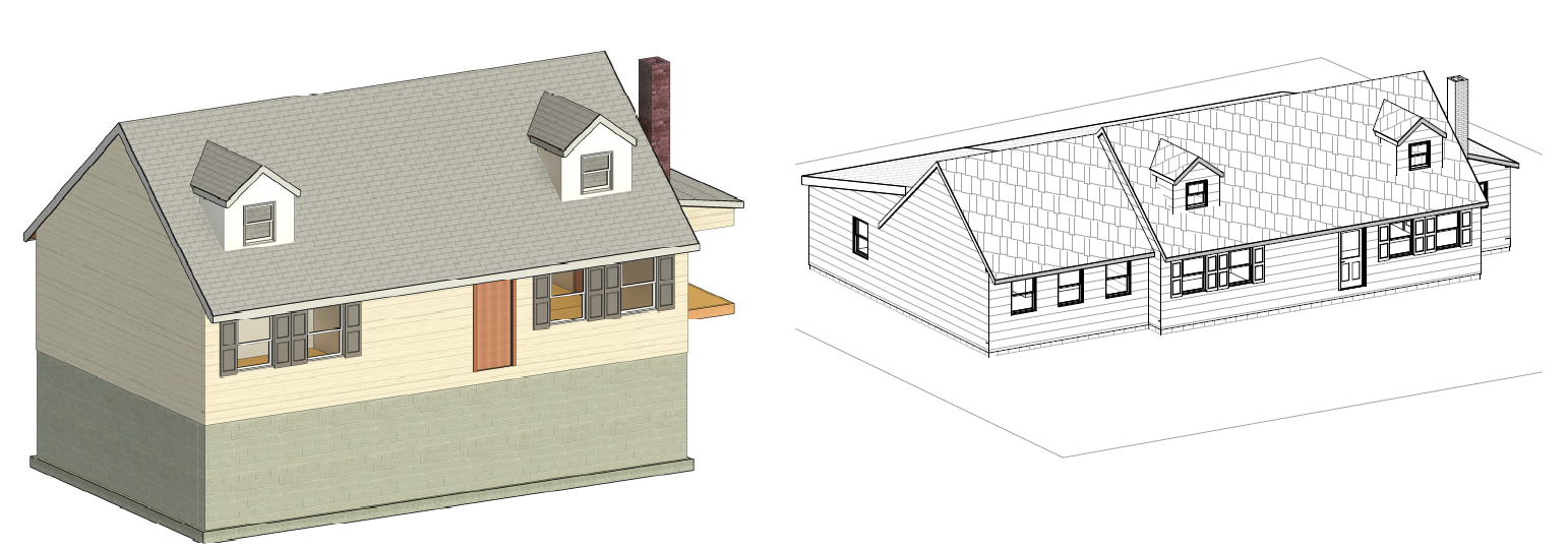 picture of a rendered BIM model