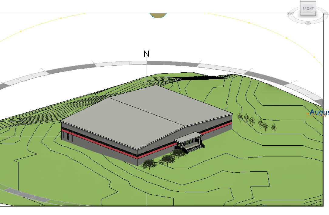 Bim model with topography